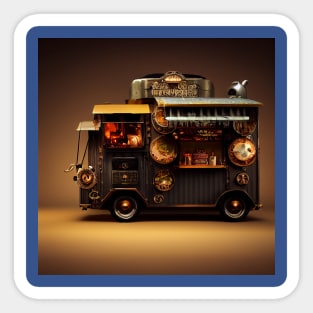 Steampunk Tokyo Ramen Food Truck Sticker